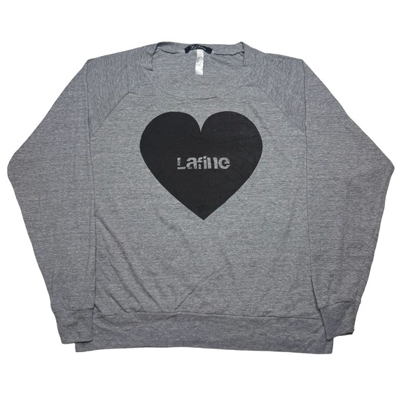 Tops - Y2K 2000s LA Fine women's heart sweatshirt sweater